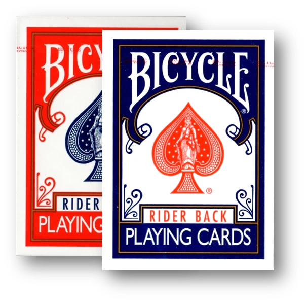 2 mazzi (1xrosso/1xblu) Bicycle 807 Rider Back carte da gioco poker Romme, bridge