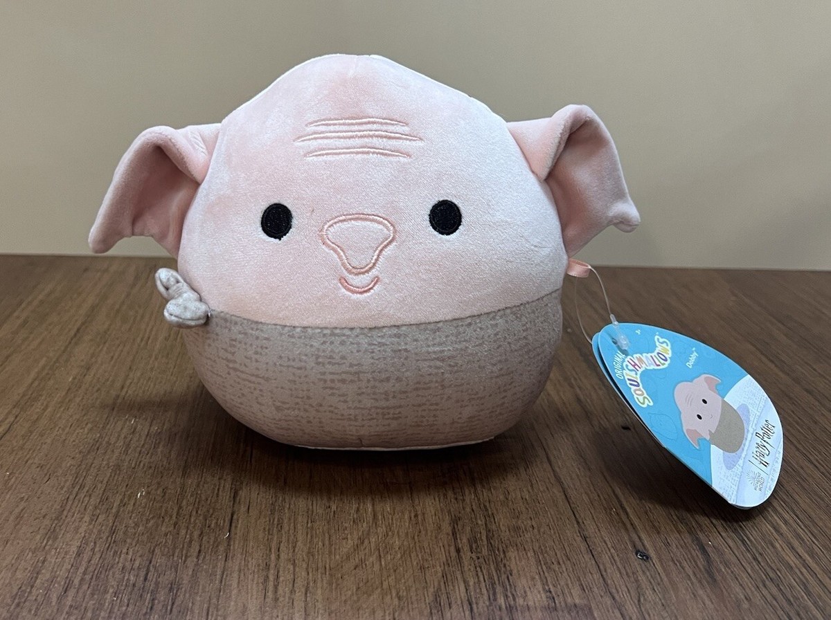 Peluche Squishmallows Harry Potter Dobby 25,4 Cm - Officielle, Ultra Douce, Taille Moyenne - 7