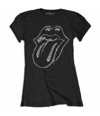ROLLING STONES Tongue (Diamante) Camiseta Licencia oficial Chica RockOff RSTS65L