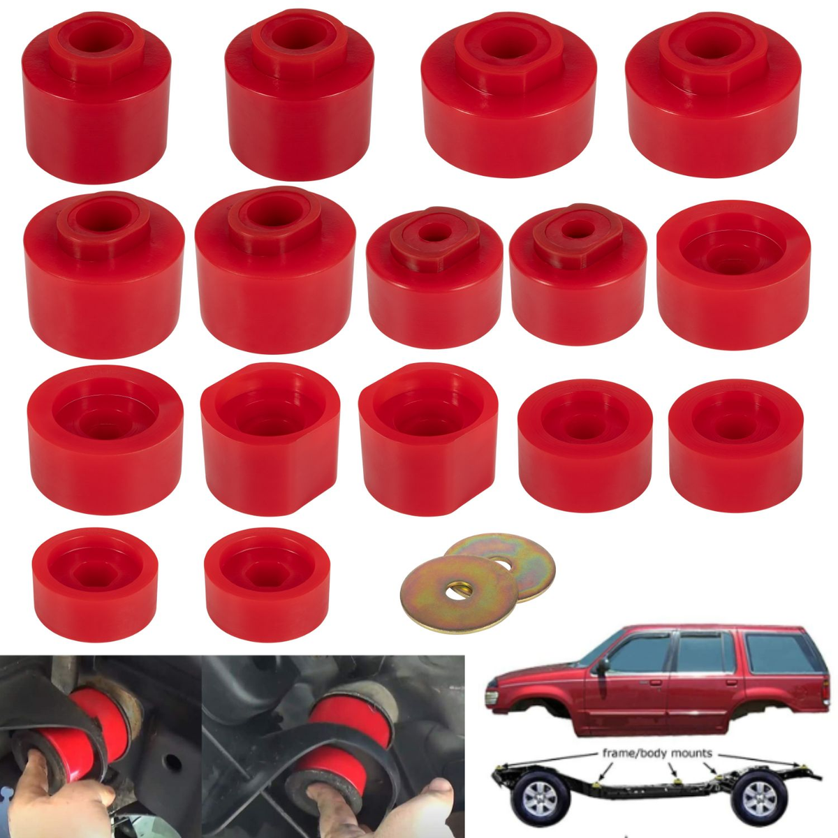 ガレージ整理　2003-2004 Burton（・・・・5) 6-116 Body Mount Bushings Kit For 2001-2005 Ford Explorer Sport