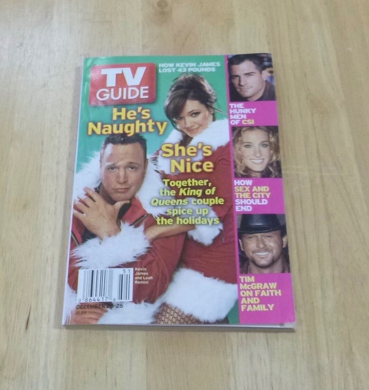 TV GUIDE Dec 20-26 2003  King of Queens Kevin James/Leah Remini Charlotte NC