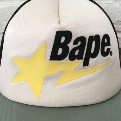 A・BATHING APE logo tracker cap 90s BAPE s-l400.jpg