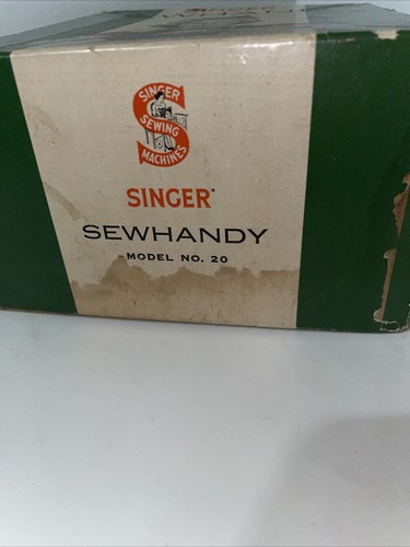 Vintage SINGER antike Sängerin Modell 20 Sewhandy Arbeitsspielzeug Nähmaschine 1955 - Bild 12 von 14