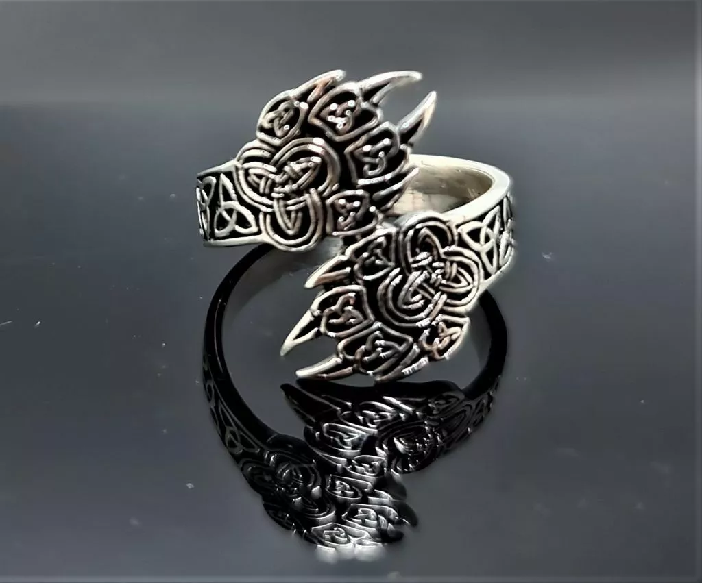 Celtic bear ring sale