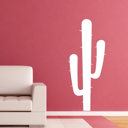 Calcomanía adhesiva de pared de cactus transferencia desierto vaquero diseño occidental vinilo mate Reino Unido - Imagen 11 de 36