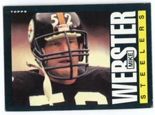 1985 Topps #365 Mike Webster Football card Pittsburgh Steelers HOF