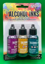 Tim Holtz Alcohol Ink .5oz 3/Pkg Nature Walk-Wild Plum/Buttrscotc TIM19787- NEW