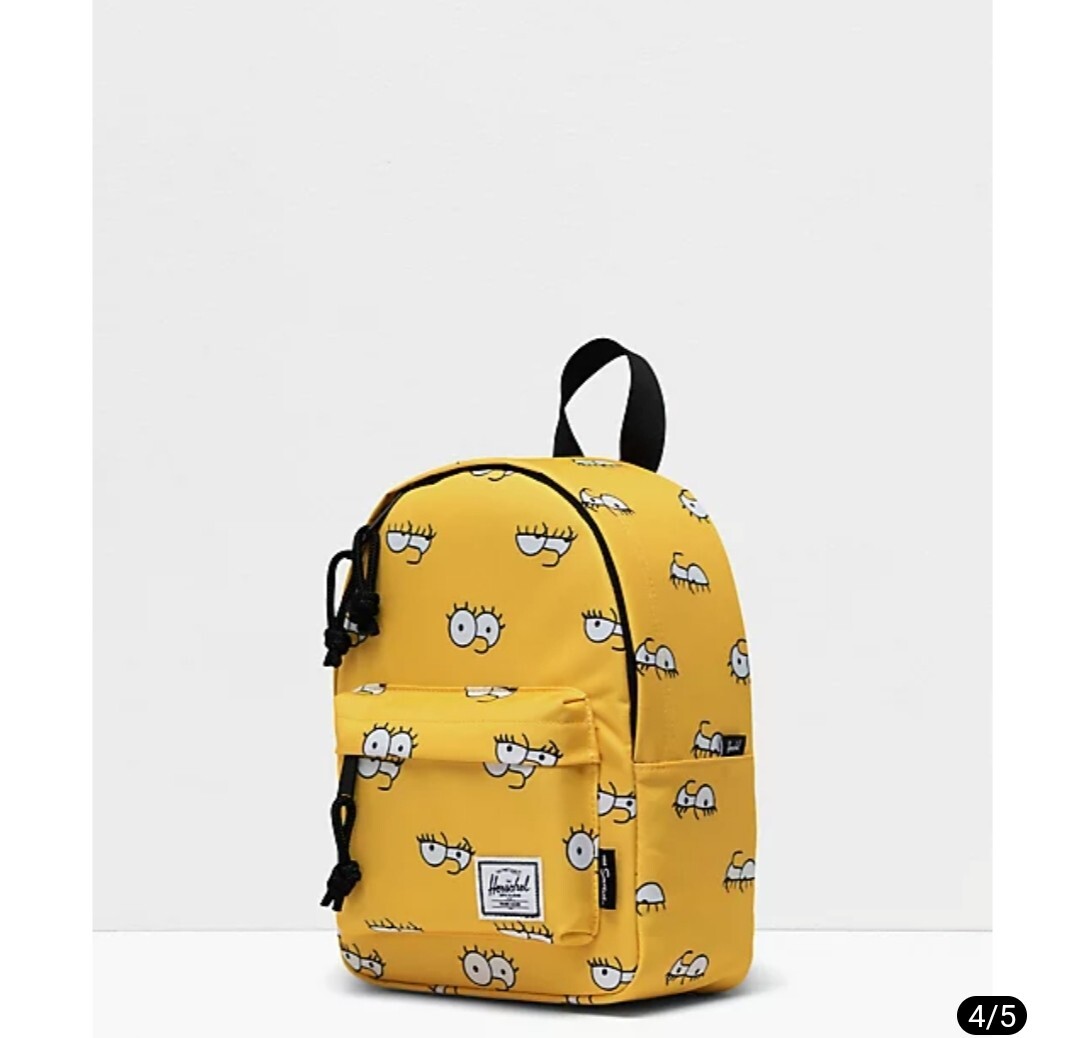 Herschel x The Simpsons Lisa Simpson Yellow Mini Backpack for sale