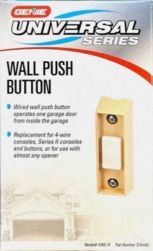 New GENIE Wall Push Button for Garage Door Opener Model GWC-R Part 37644R