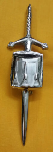 Scottish Kilt Pin Various Design Chrome/Highland Kilt Pins Metal 4''/Pin Brooch - Picture 5 of 36