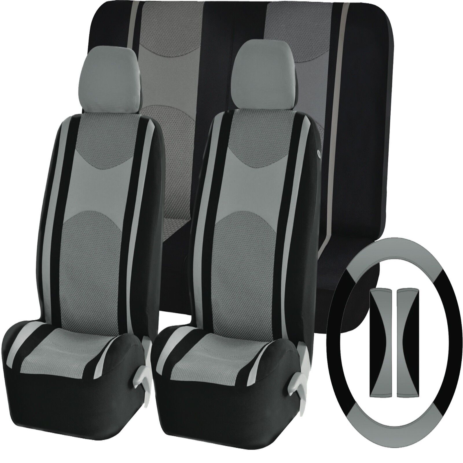 Cute Car Seat Covers CAT Black MeshFlex Seat Covers - Set Of 2