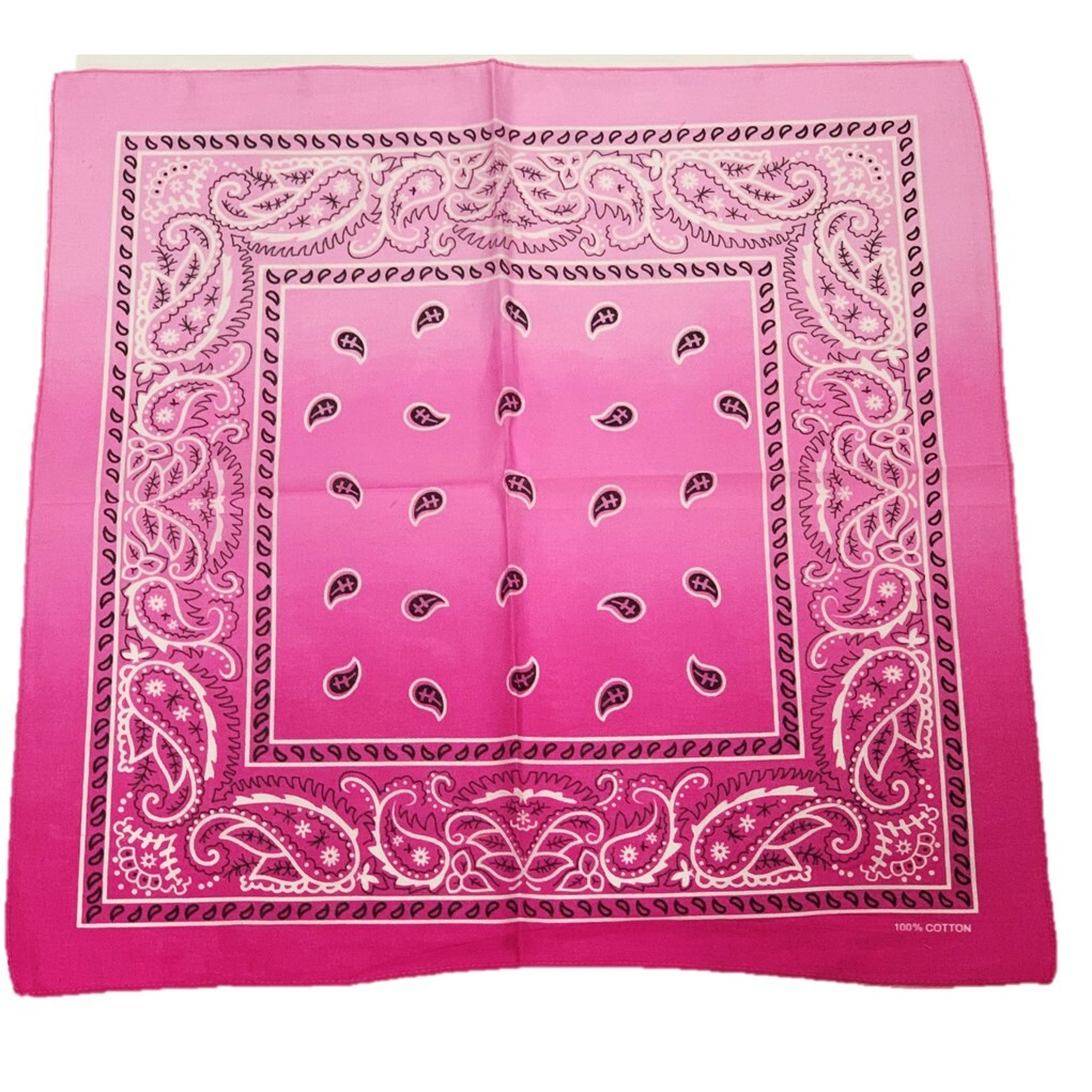 Pink Ombre Bandana Scarf Neck Scarf Headband Ladies Fashion Mask Balaclava