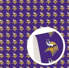 Vikings Polyester Cotton blend fabric. 20" x 55" 1275225 Minnesota Football