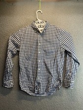 Abercrombie Fitch Men's Plaid Blue/ White Long Sleeve Button-Up Shirt Sz. S