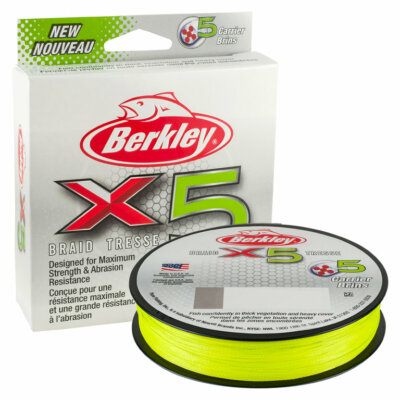 (0,08 /m) 150m (0,07 /m) 300m Berkley X5 Braid 5-fach geflochtene Angelschnur