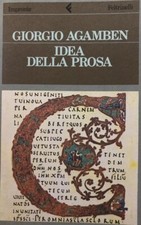 Giorgio Agamben- Signed Softcover Book (Philosopher) "Idea Della Pro