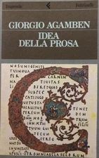 Giorgio Agamben- Signed Softcover Book (Philosopher) "Idea Della Pro