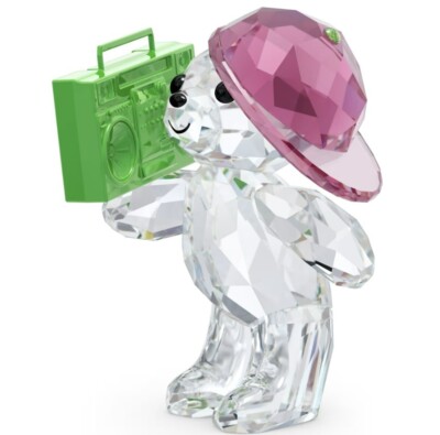 Swarovski Kris Bear  90s Party  boombox # 5619215 new in Box Authentic