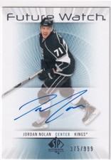 2012-13 UPPER DECK SP AUTHENTIC JORDAN NOLAN FUTURE WATCH AUTOGRAPH /999