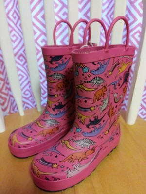 girl dinosaur rain boots