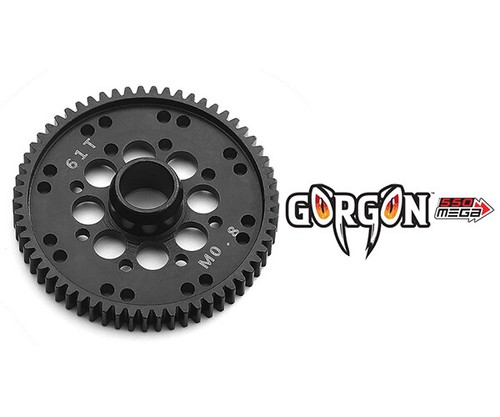 Engrenage droit en acier dur 61T 32P M0.8 pour Arrma 1/10 Fury Mega Gorgon 4x2 Mega Vorteks Mega ARA311100