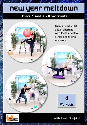 New Year Meltdown 12 Workout Challenge (3 DVD Set) Barlates Linda Stajskal New
