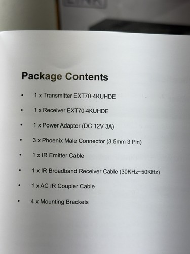 LINK MX88-4KUHDE HDMI Matrix Switch & EXT70-4KUHDE Receiver Transmitter Extender - Picture 14 of 16