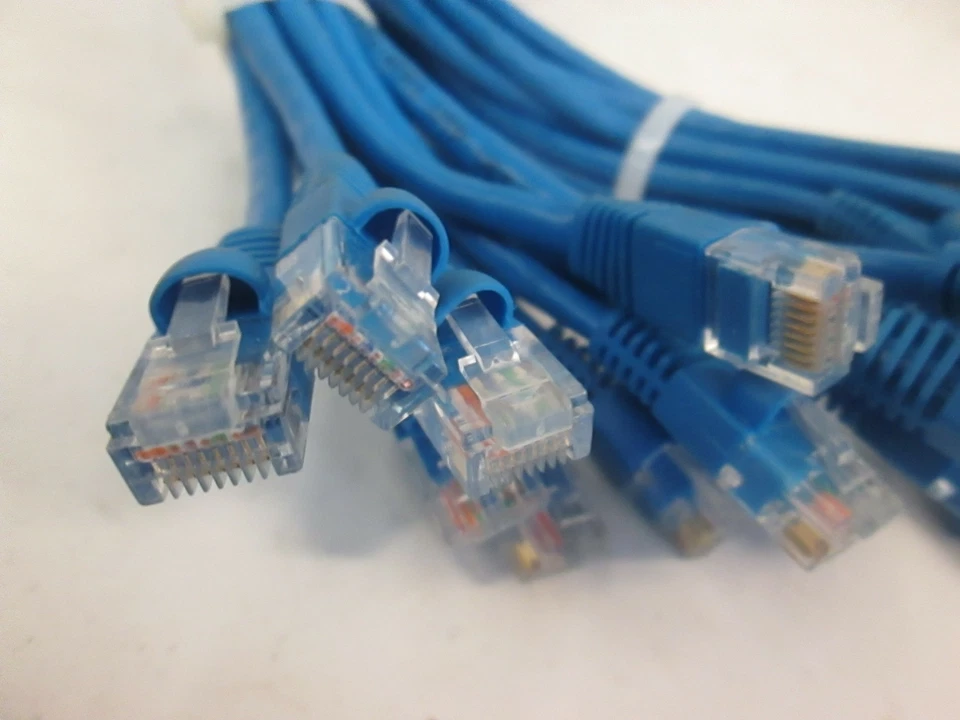 Ethernet Patch Cable To TIA/EIA, E188601, 1ft, Blue, Lot of 25 - Image 2 of 4