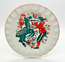 Two vintage (1960s) Levco fluted bread plates - handcrafted in Japan