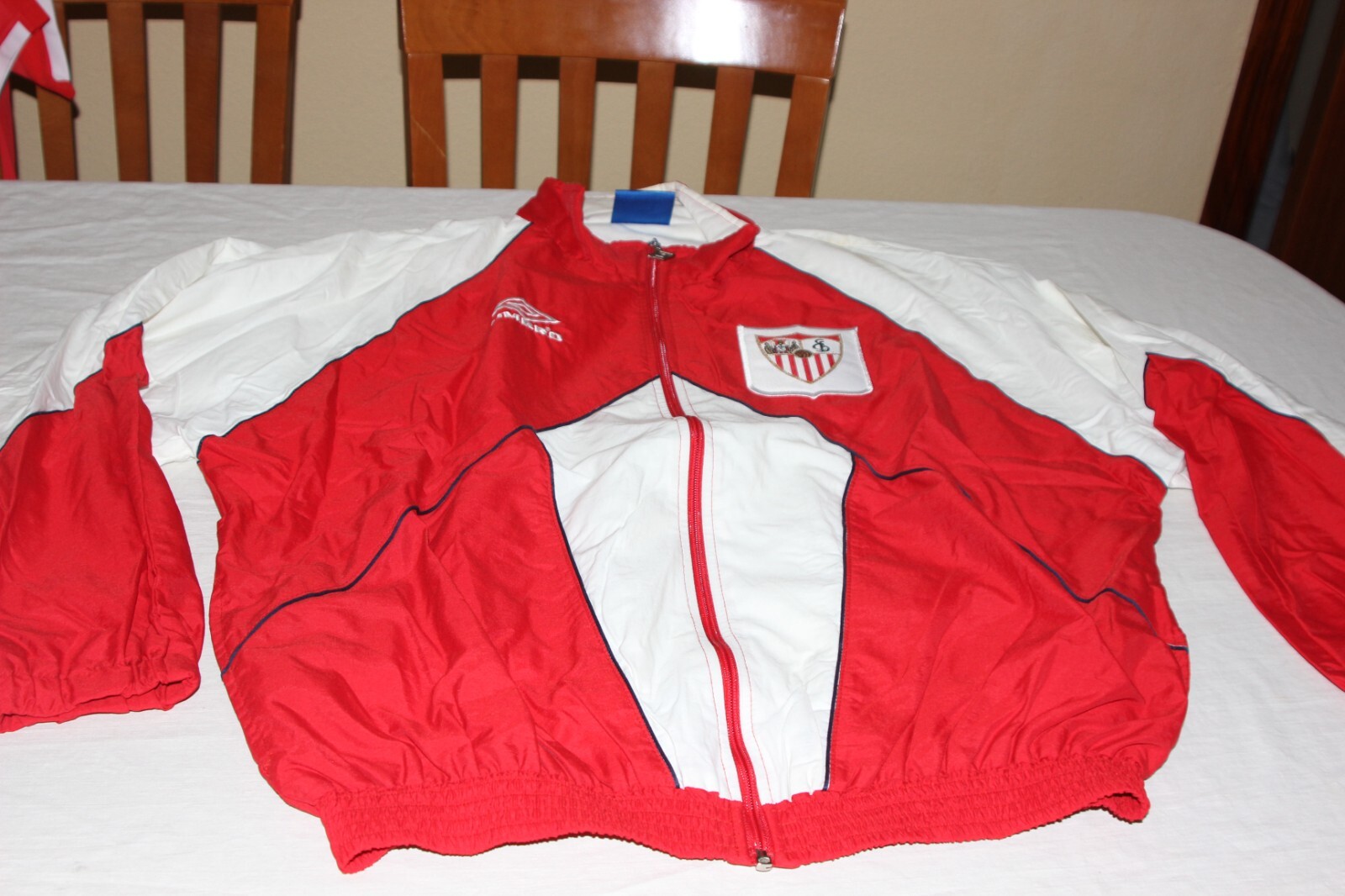PARTE SUPERIOR DE CHANDAL OFICIAL ANTIGUO DEL SEVILLA FC MARCA UMBRO TALLA XL