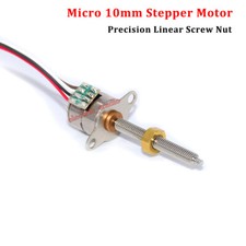 10mm Micro DC 5V 2-phase 4-wire Mini Stepper Motor Long Linear Screw Shaft Nut