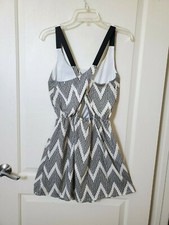 Windsor Black and White Dot Geometric Print Dress Size Medium