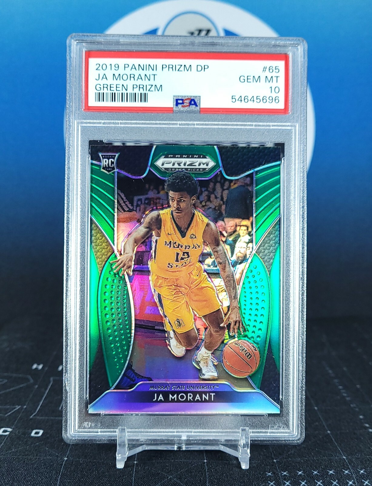 2019 Panini Prizm DP Green #65 Ja Morant PSA 10 Rookie Grizzlies