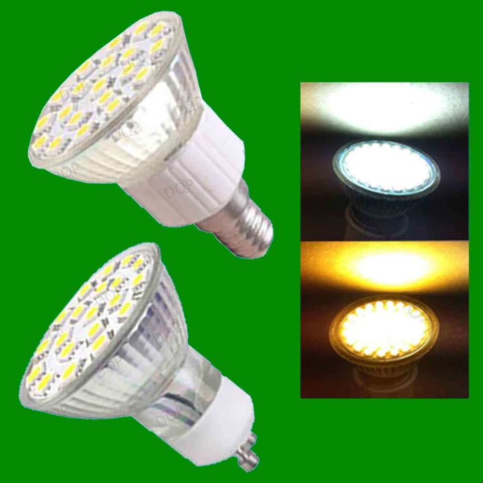 6x Bombillas LED Foco 4.8W, Stock Reino Unido, Día o Blanco Cálido Reemplaza Lámparas Halógenas