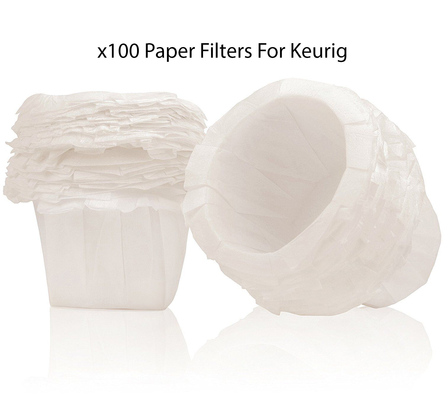 Keurig Reusable K Cups Pods Filters Set 3 Pack & 100 Disposable Paper Filters
