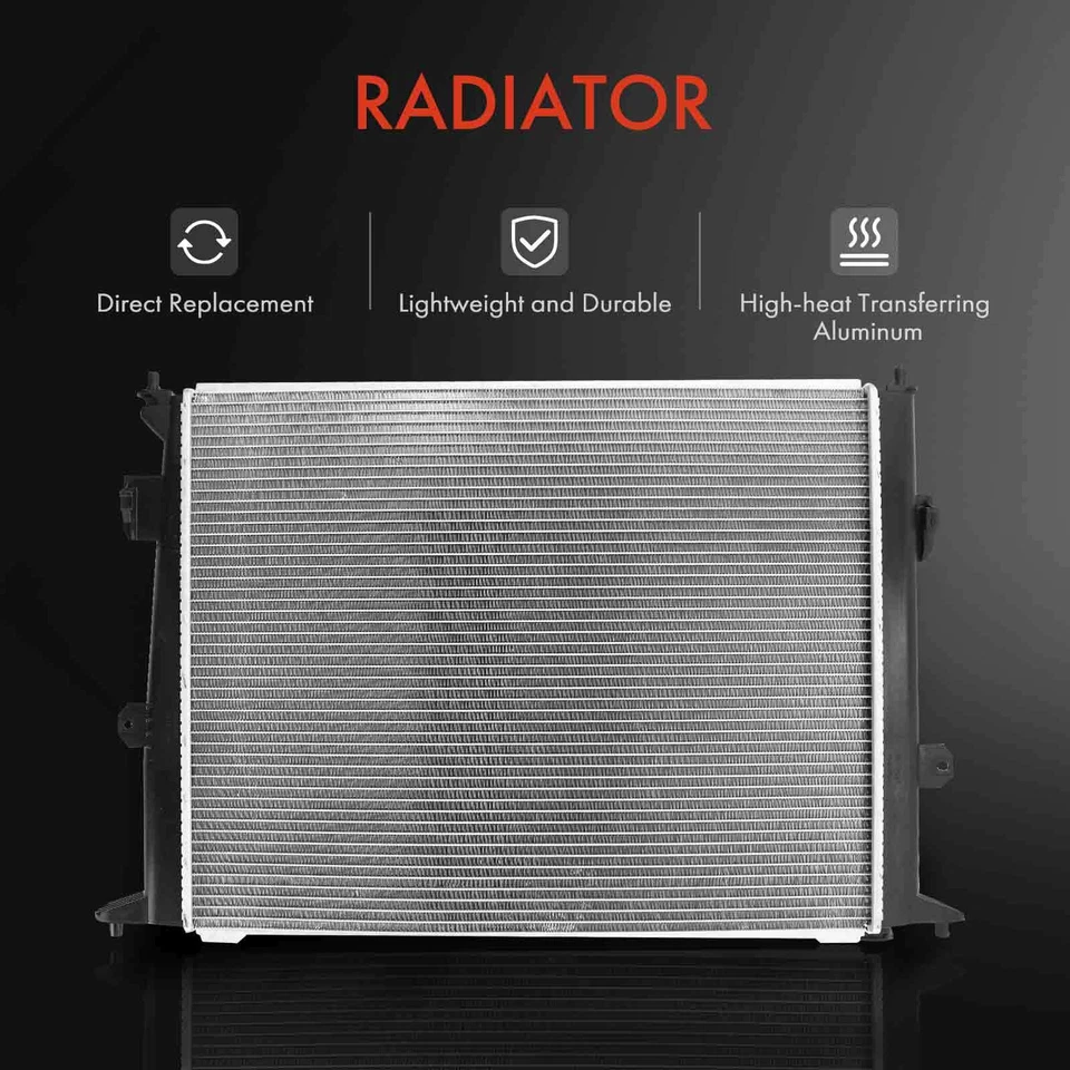 Radiador con enfriador de aceite para Hyundai Genesis 2009 2010 V6 3,8 L transmisión automática. Foto 2 de 4