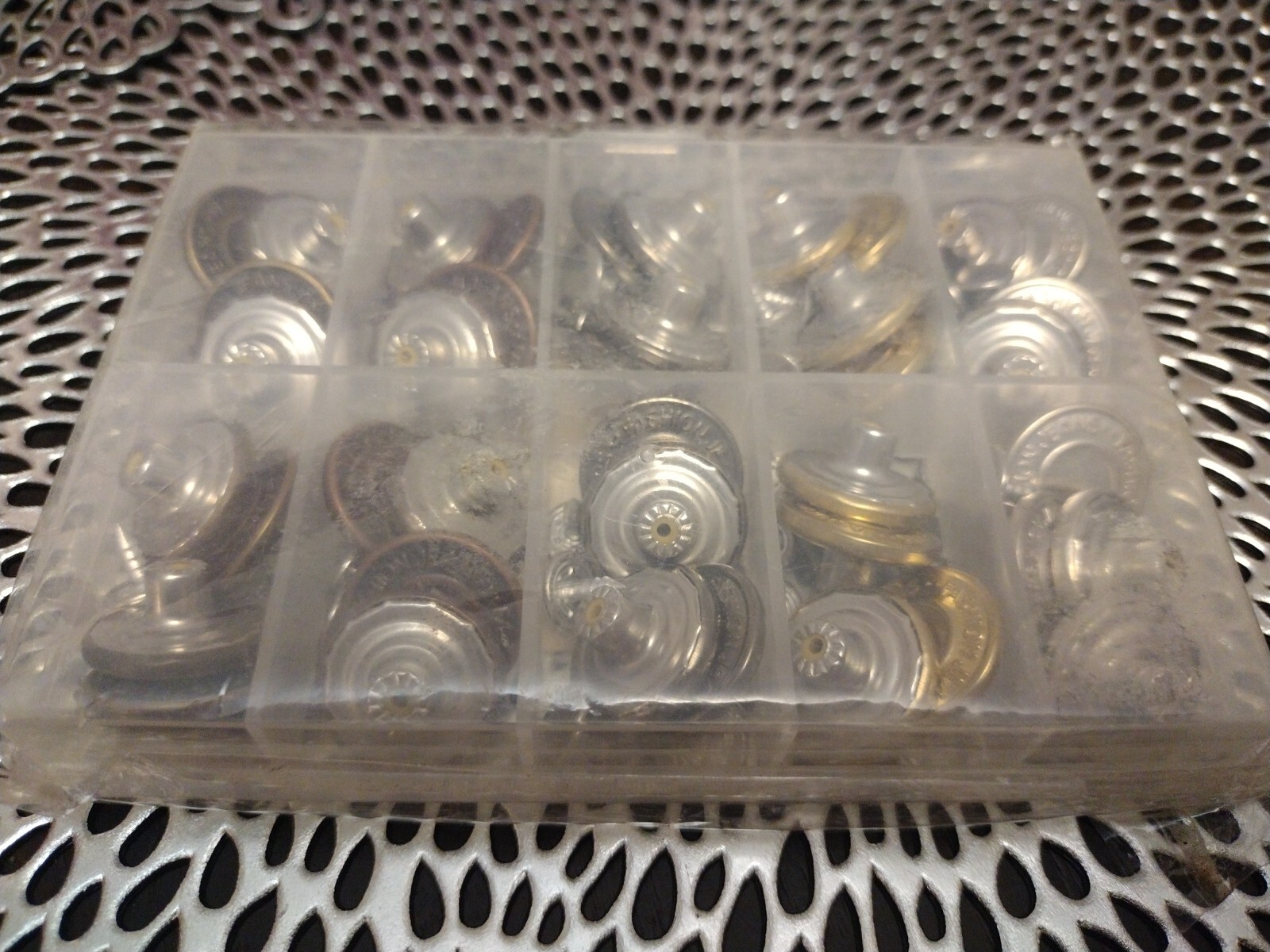 Jeans Metal Button Tack Snap Buttons Replacement with Rivets+Box Kit-image