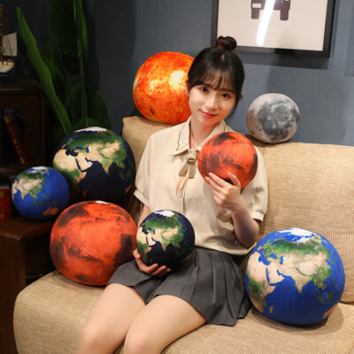 Personality Simulated Planet Pillow Plush Toy Round Children's Ornament New
