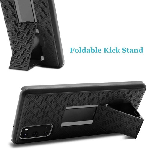 FÜR SAMSUNG GALAXY HOLSTERS - HARTSCHWARZ COMBO STICKSTAND HÜLLE COVER GÜRTELCLIP - Bild 52 von 68