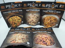 PEAK REFUEL PREMIUM FREEZE-DRIED FOOD 5-PACK ASSORTED LIKE MOUNTAIN HOUSE