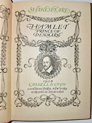 Vintage 1908 Hardcover Book ''Hamlet: Prince Of Denmark'' by William Shakespeare