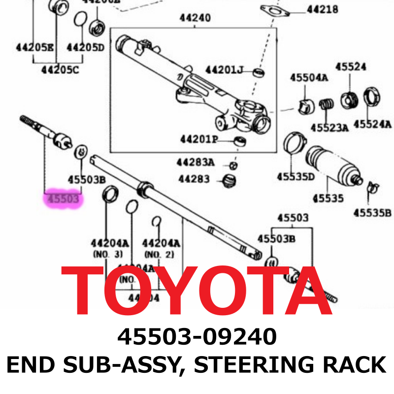 NEW】Toyota Genuine Sequoia Tundra END SUB-ASSY, STEERING