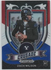 2021 Prizm Draft Picks RED WHITE BLUE #168 Zach Wilson BYU NEW YORK JETS RC 31