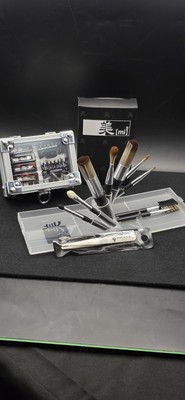 mi Travel Makeup Brush Set with Case, Powder, Contour, Blusher, Eye Brushes ++