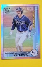 2021 Topps Big League - Highlights Michael Brosseau #294 Rainbow Foil /199