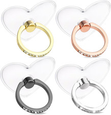 Cell Phone Ring Holder, Phone Case Ring, Heart Bling Diamond Cellphone Rings Hol