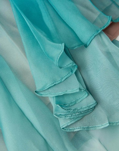 Maxi Vestido IT40 US4 UK8 XS Forrado Plisado Acampanado PVP €310 TWINSET - Imagen 7 de 8