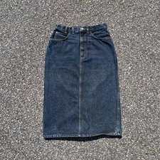 Vintage 90's Dark Denim Jordache Mid Length Skirt