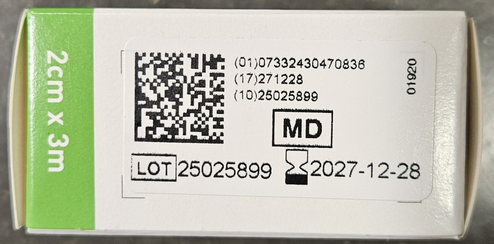 Molnlycke Mepitac 298300 Soft Silicone Tape, 2 cm x 3 /0.8 in x 3.3 yd