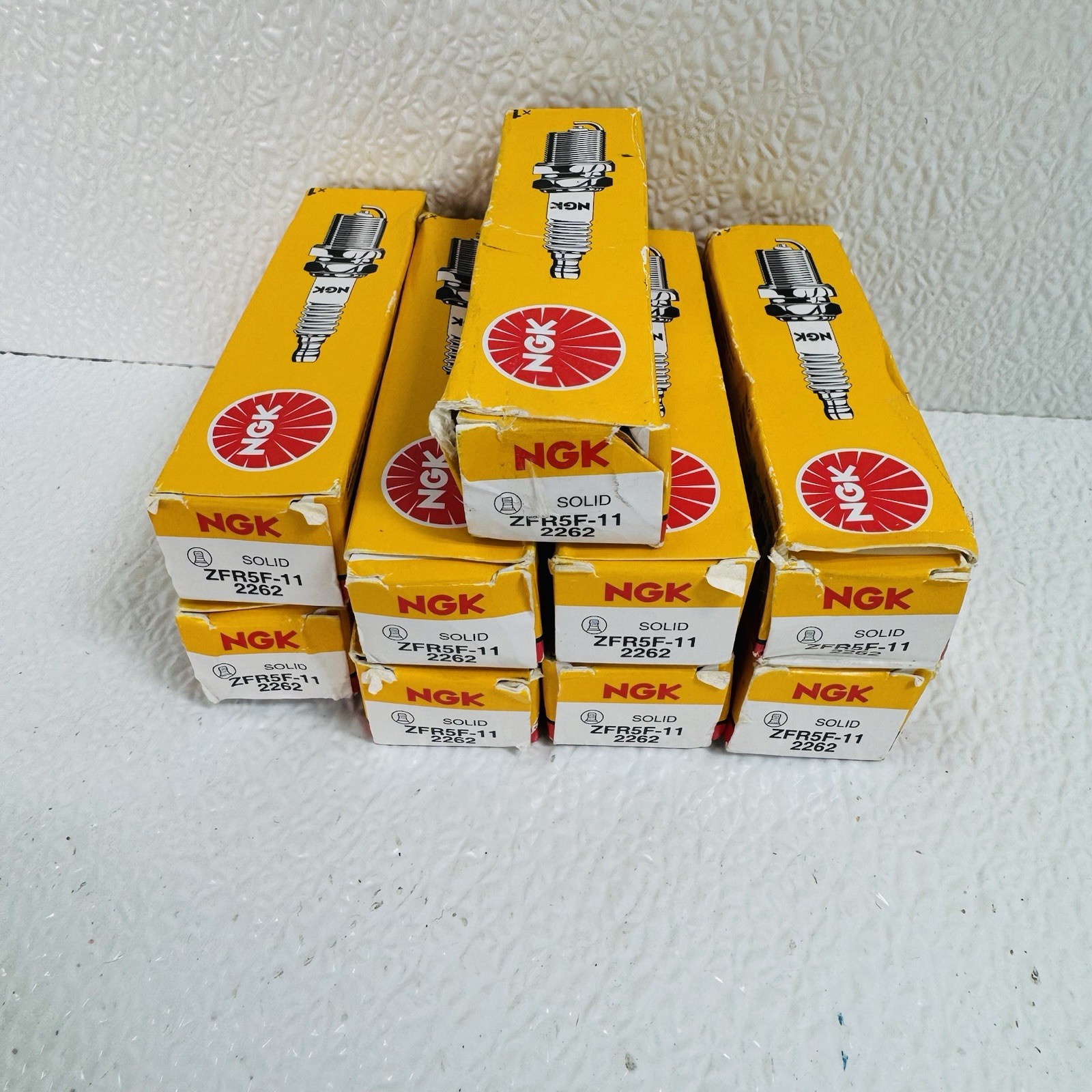 9 - New NGK V-Power Spark Plugs Made in Japan For Honda  Acura ZFR5F-11 #2262